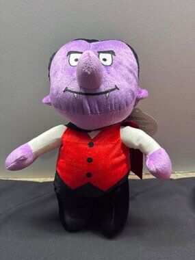 A&A Global Industries Dracula Plush Doll Vampire Stuffed Toy 2022 Black Red Purp
